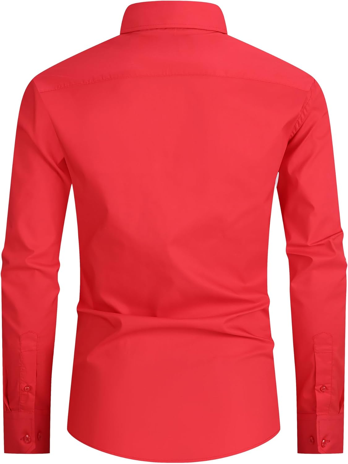 Alex Vando Mens Dress Shirt Easy Care Slim Fit Long Sleeve Cotton Stretch Button Down Shirt