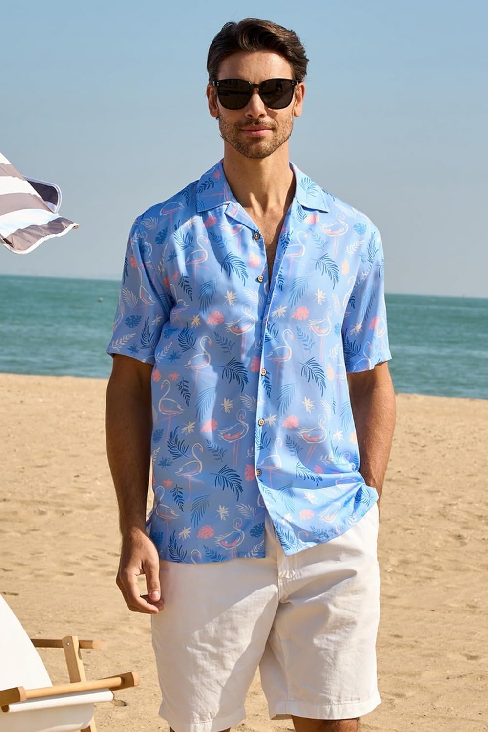 Alex Vando Mens Hawaiian Shirts Short Sleeve Summer Aloha Hawaii Shirts