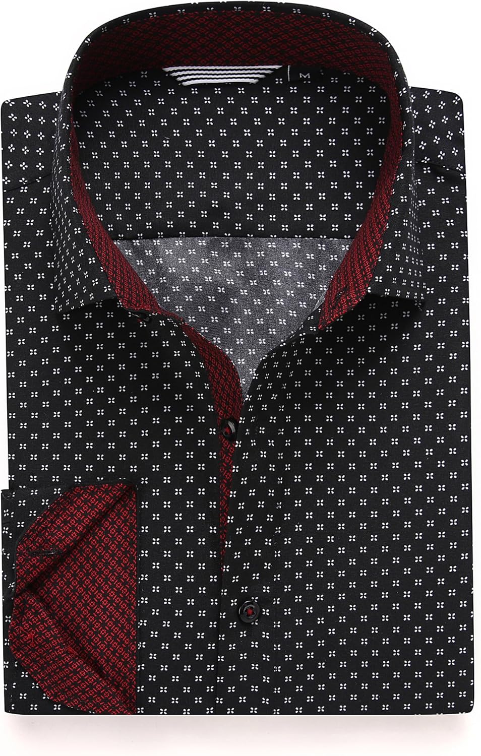 Alex Vando Mens Printed Dress Shirts Long Sleeve Regular Fit Button Down Shirt