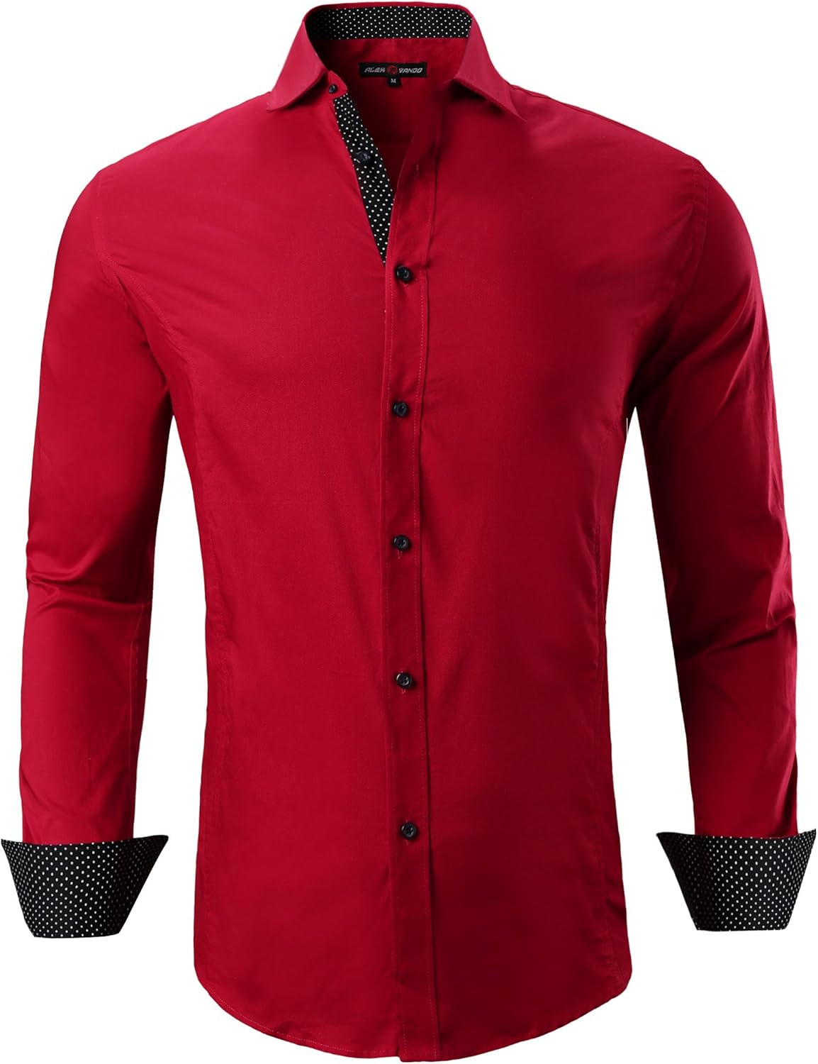 Alex Vando Mens Dress Shirts Regular Fit Long Sleeve Stretch Business Dress Shirts for Men