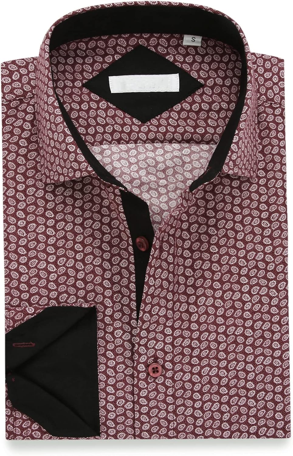 Alex Vando Mens Printed Dress Shirts Long Sleeve Regular Fit Button Down Shirt