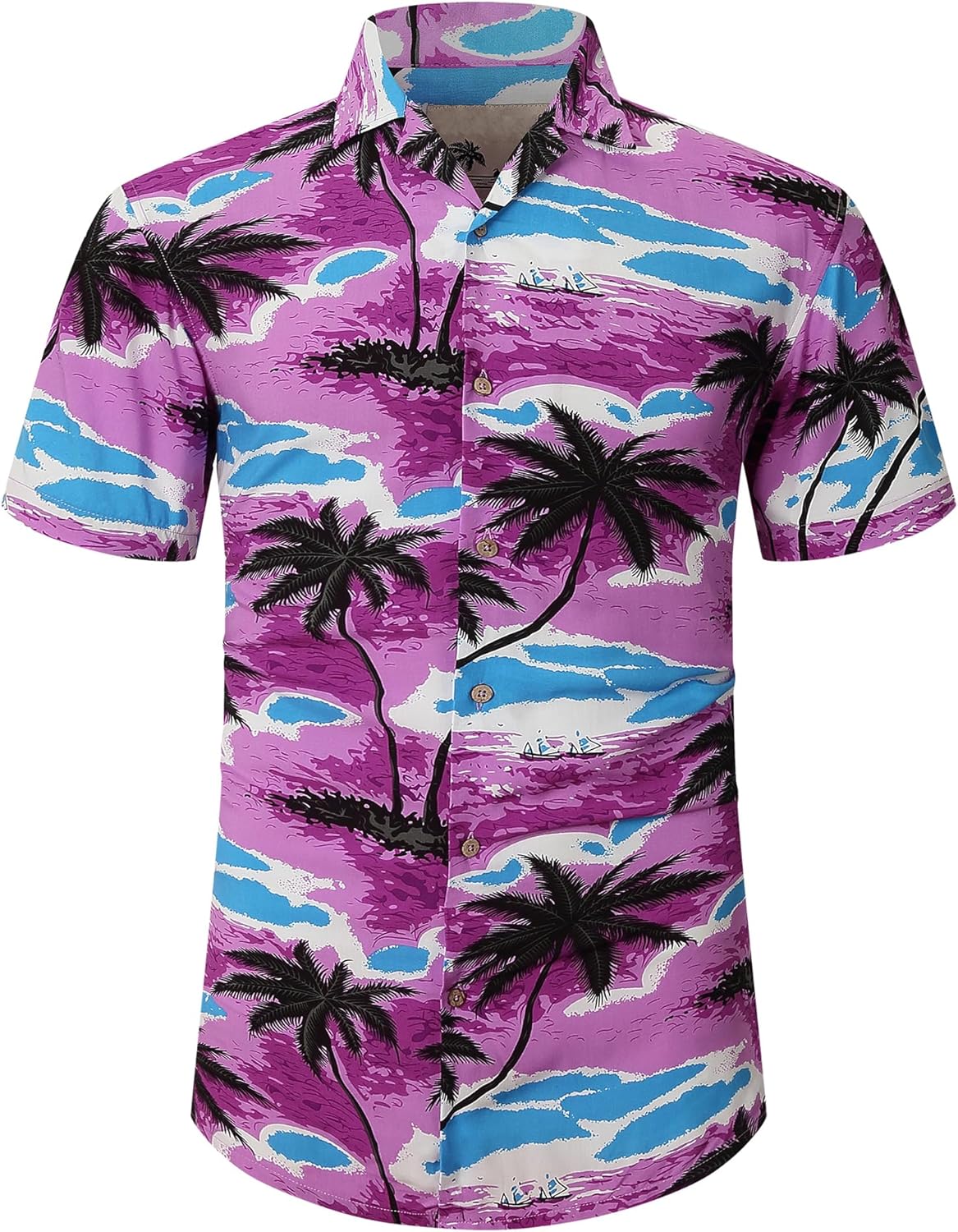 Alex Vando Mens Hawaiian Shirts Short Sleeve Summer Aloha Hawaii Shirts