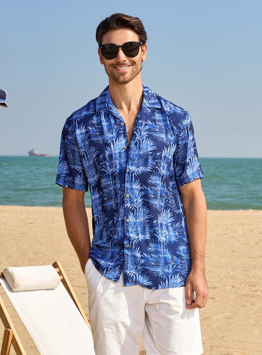 Alex Vando Mens Hawaiian Shirts Short Sleeve Summer Aloha Hawaii Shirts