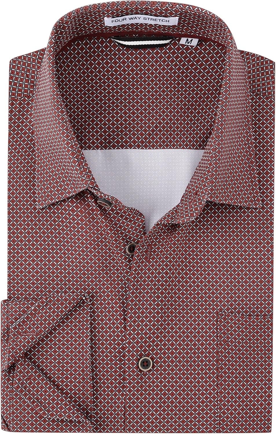 Alex Vando Mens Printed Dress Shirts Long Sleeve Regular Fit Button Down Shirt