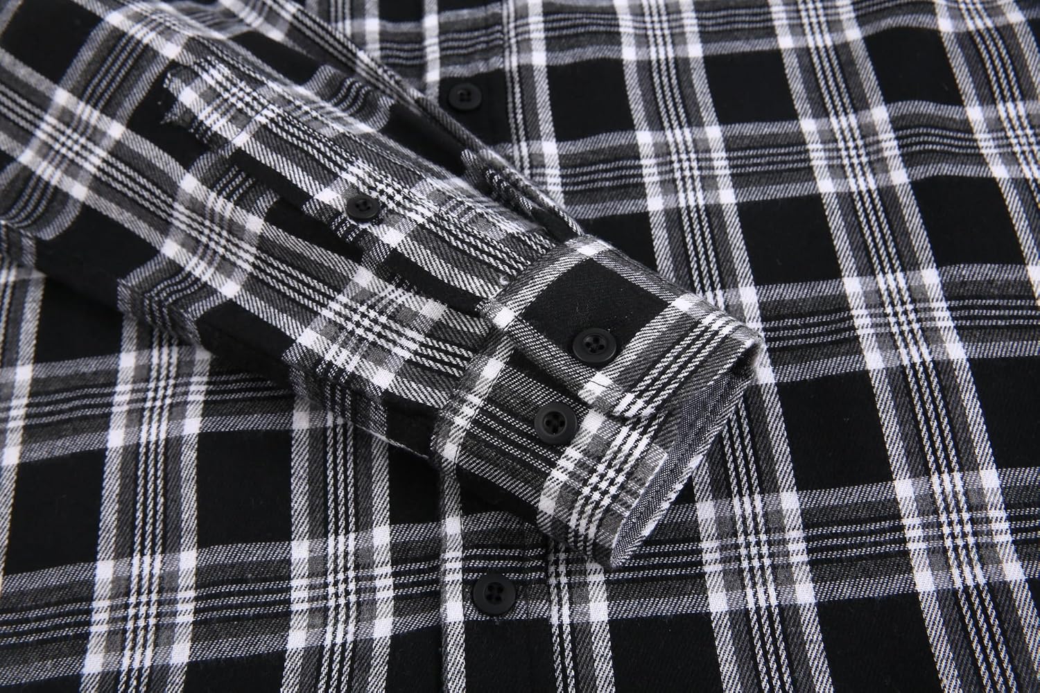 Alex Vando Men's Casual Plaid Flannel Shirt